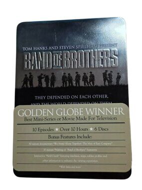 🎖️ Band of Brothers Complete HBO Miniseries (6-Disc Metal Tin DVD Set)